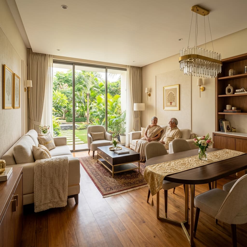 Luxury retirement unit interior